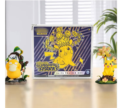 Elite Trainer Box Pokémon Collection Protection Display ETB Acrylic Case with Magnetic Lid
