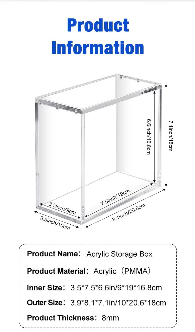 Elite Trainer Box Pokémon Collection Protection Display ETB Acrylic Case with Magnetic Lid